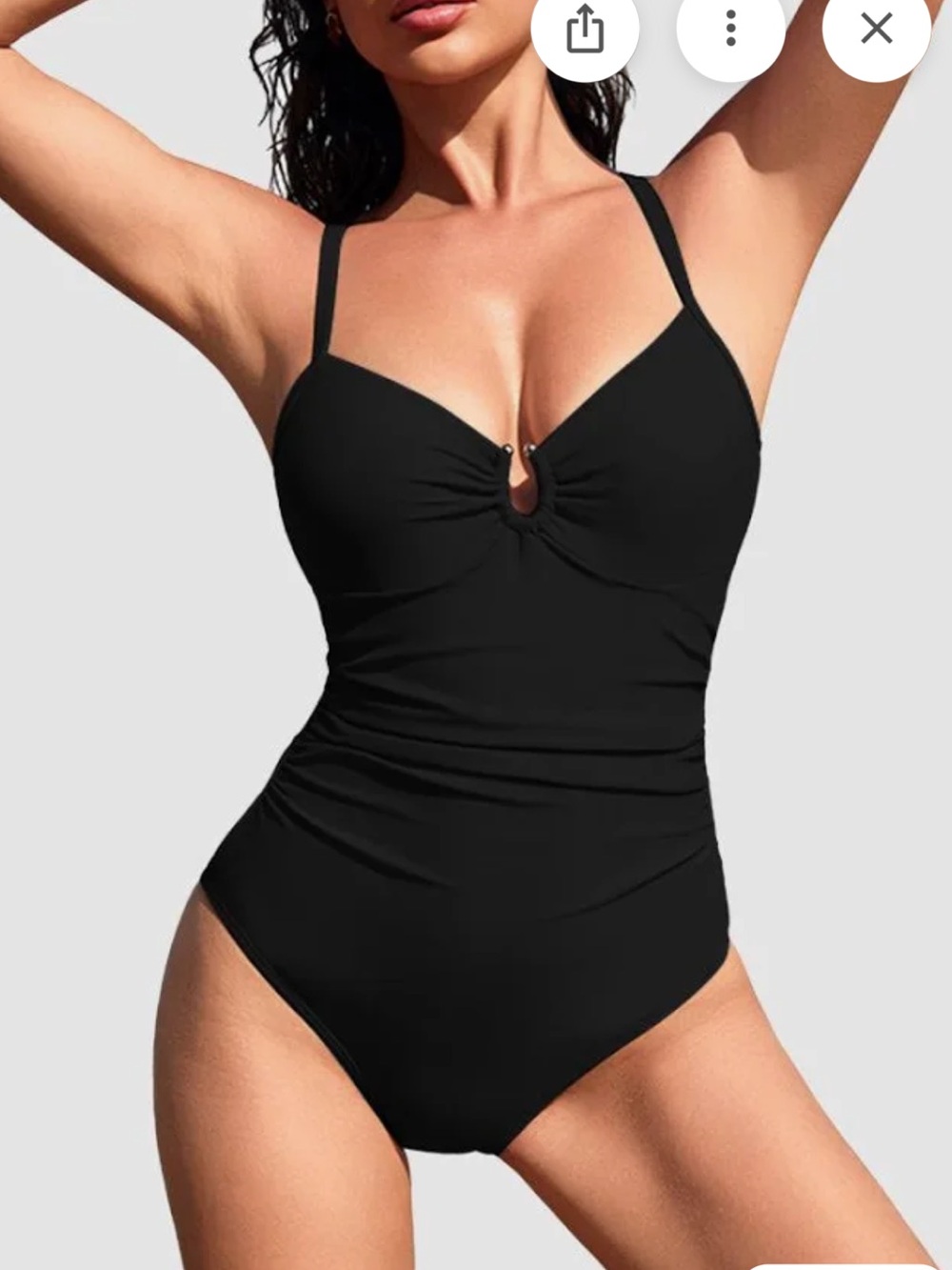 Nwt Shapellx u- Ring Cut Out Shaping Swimsuit
